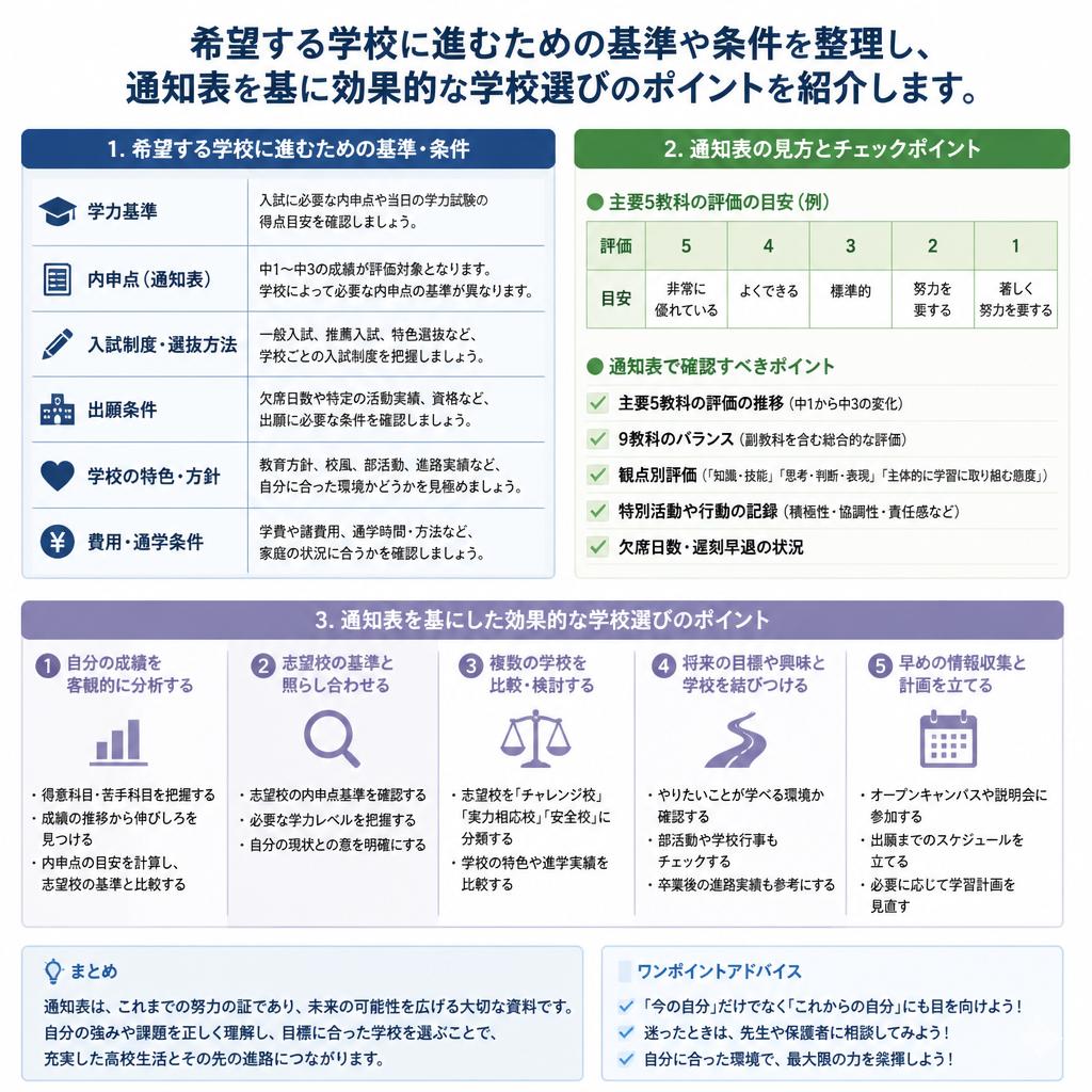 2. 学校選択ですべきことは？
